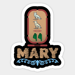 MARY-American names in hieroglyphic letters,  a Khartouch Sticker